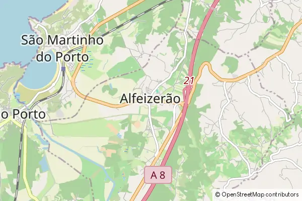 Mapa Alfeizerão