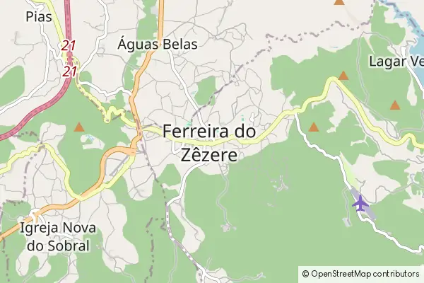 Mapa Ferreira do Zêzere