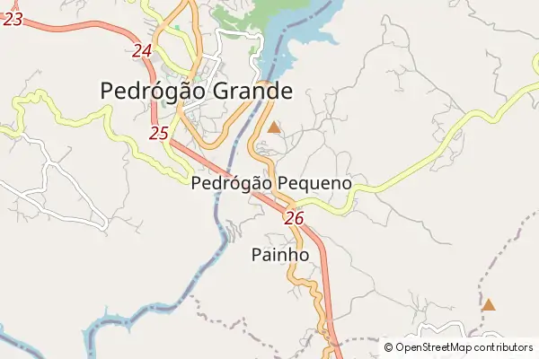 Mapa Pedrógão Pequeno