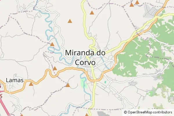 Mapa Miranda do Corvo