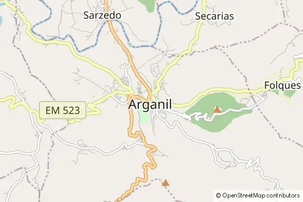 Mapa Arganil