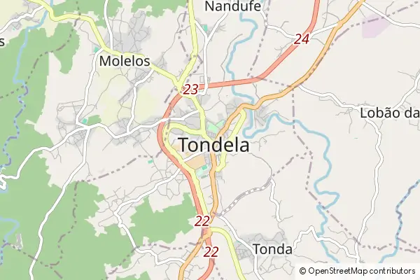 Mapa Tondela