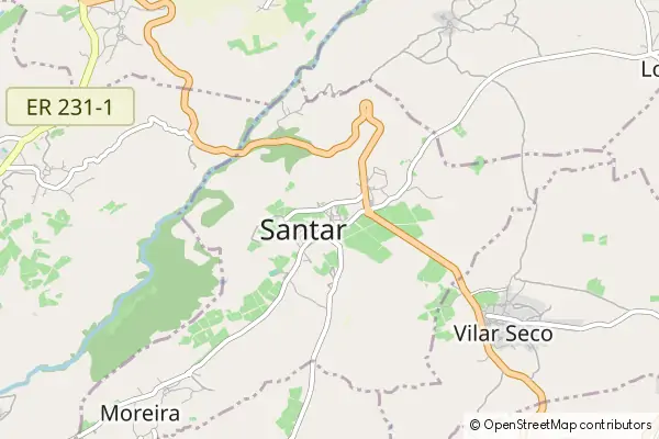 Mapa Santar