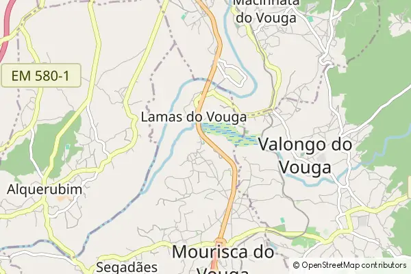 Mapa Lamas do Vouga