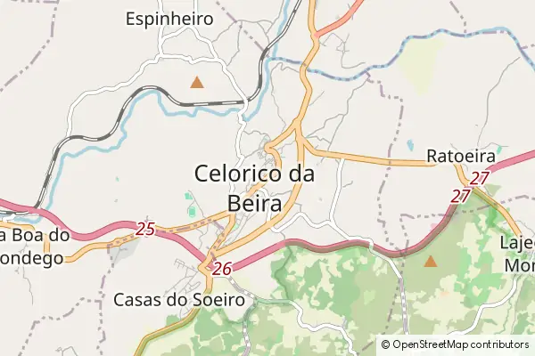 Mapa Celorico da Beira