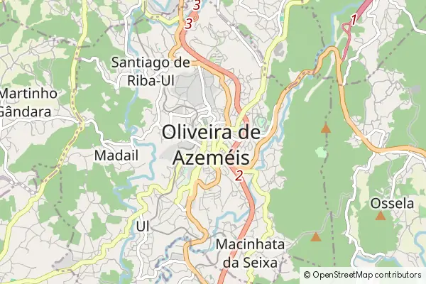 Mapa Oliveira de Azeméis