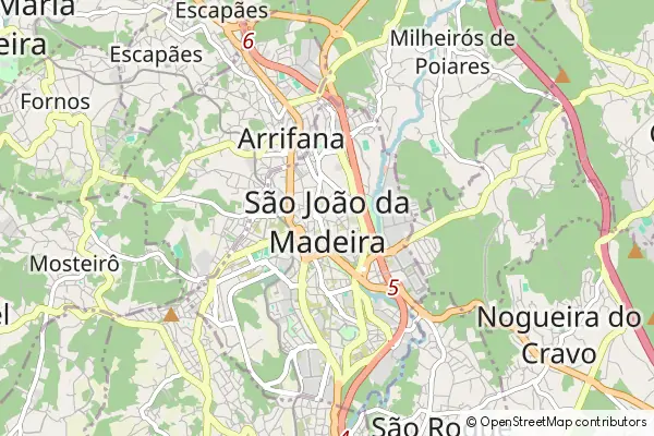 Mapa São João da Madeira