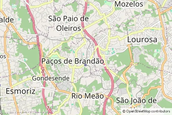 Mapa Paços de Brandão