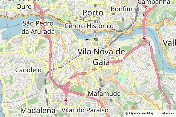 Mapa Vila Nova de Gaia