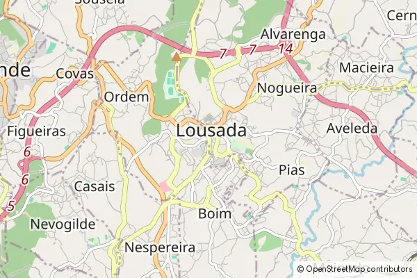 Mapa Lousada