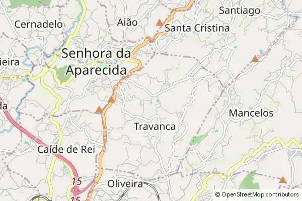 Mapa Travanca
