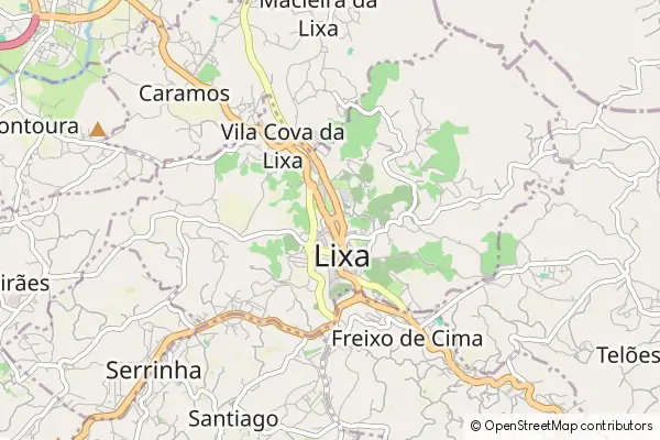 Mapa Vila Cova de Lixa