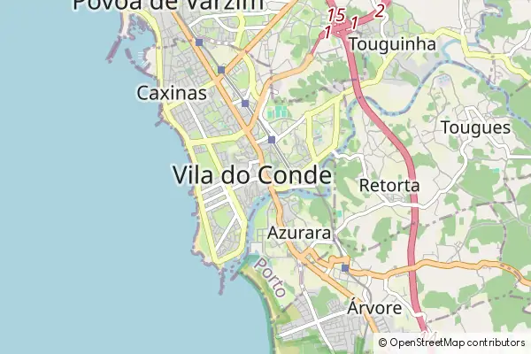 Mapa Vila do Conde