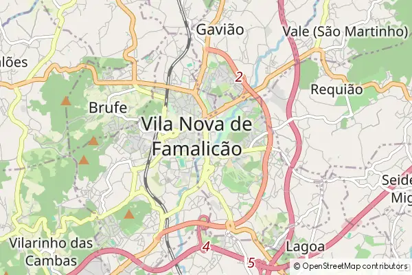 Mapa Vila Nova de Famalicão