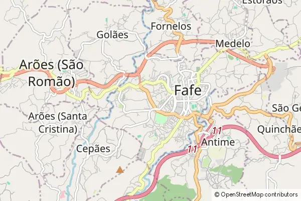 Mapa Fafe