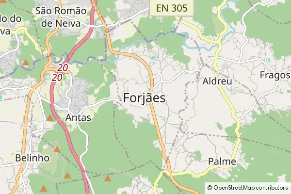 Mapa Forjães