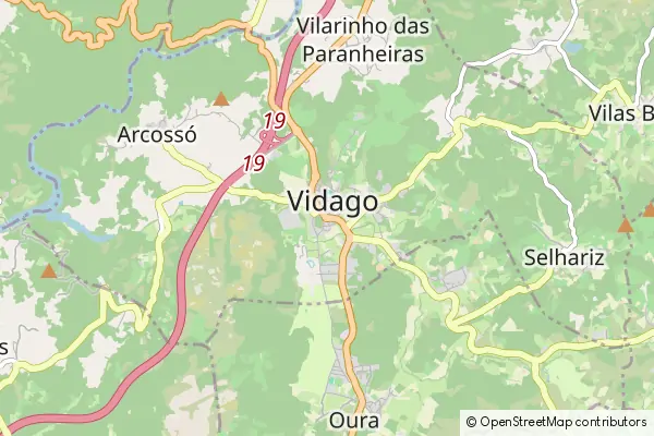 Mapa Vidago