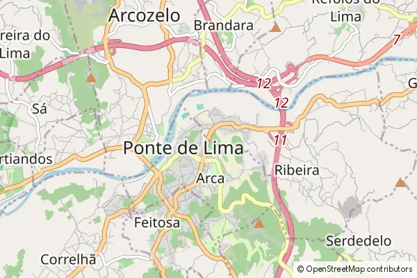 Mapa Ponte de Lima