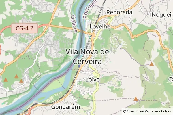 Mapa Vila Nova de Cerveira