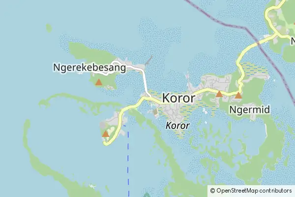 Mapa Koror