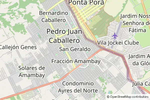 Mapa Pedro Juan Caballero