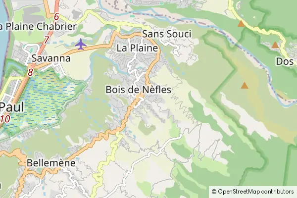 Mapa Bois de Nèfles