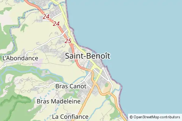 Mapa Saint-Benoît