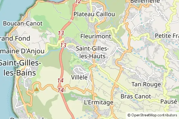 Mapa Saint-Gilles-les Hauts