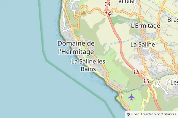 Mapa La Saline les Bains