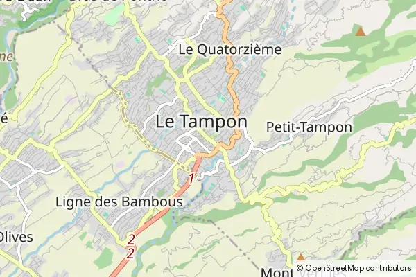Mapa Le Tampon