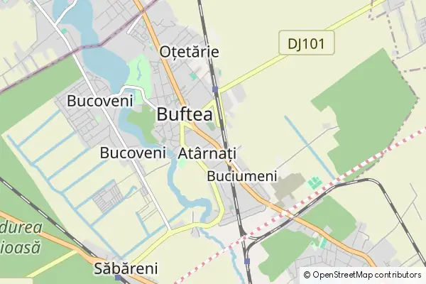 Mapa Buftea