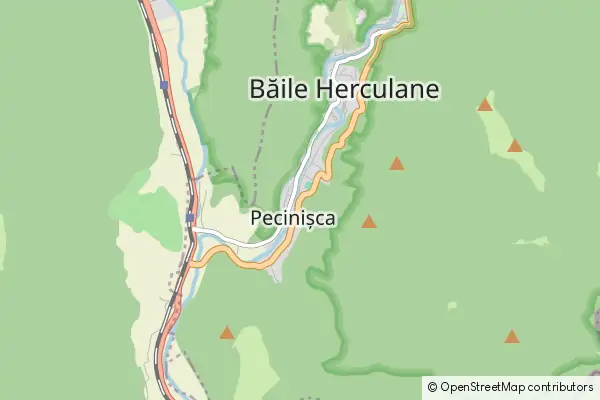 Mapa Băile Herculane