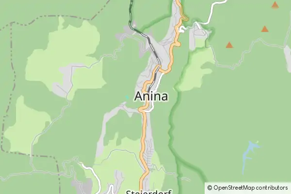 Mapa Anina