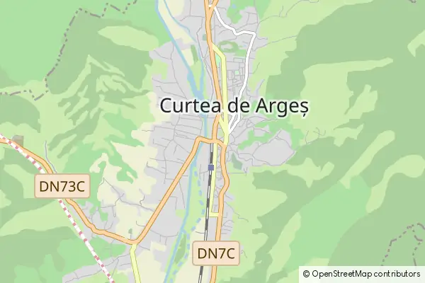 Mapa Curtea de Argeş