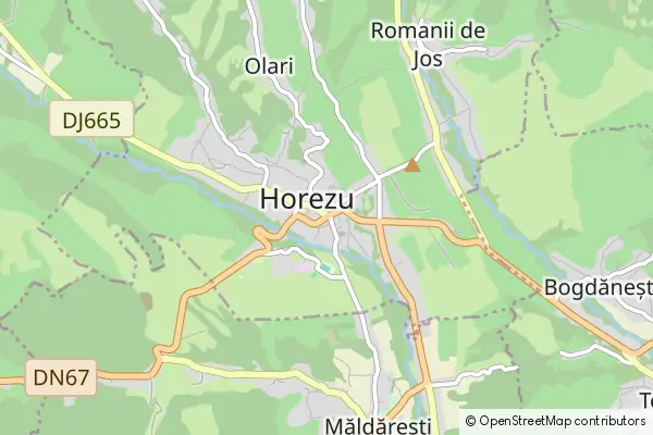 Mapa Horezu