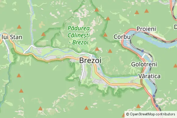 Mapa Brezoi