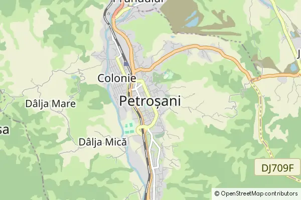 Mapa Petroşani