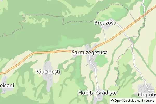 Mapa Sarmizegetusa