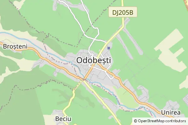 Mapa Odobești