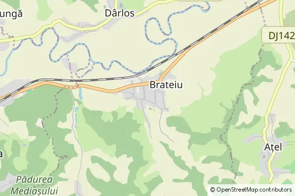 Mapa Brateiu