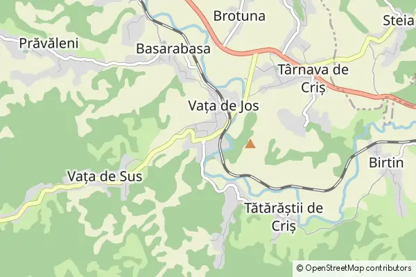 Mapa Vaţa de Jos