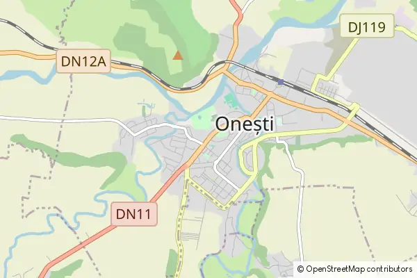 Mapa Oneşti