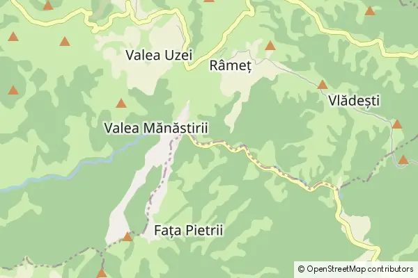 Mapa Valea Mănăstirii