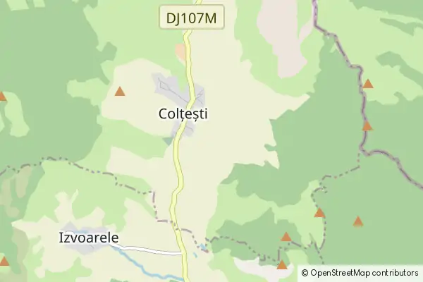 Mapa Colțești