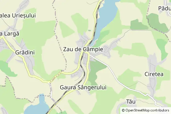 Mapa Zau de Câmpie