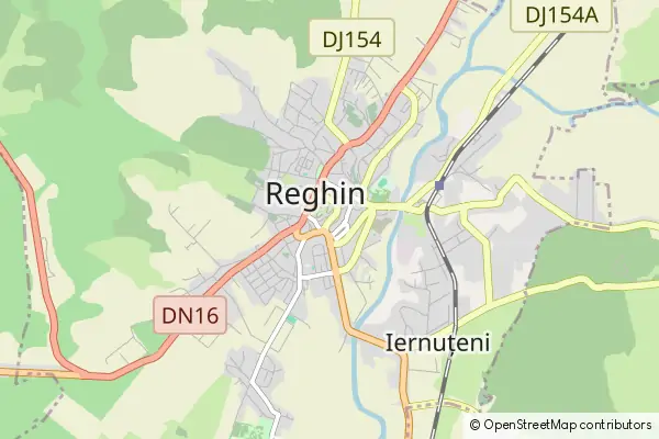 Mapa Reghin