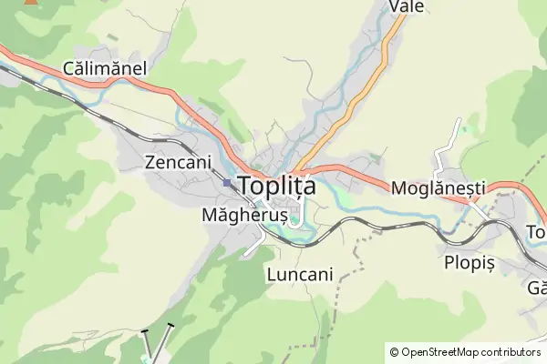 Mapa Toplița