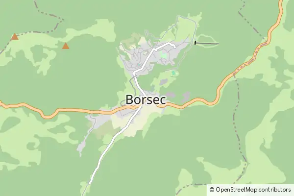 Mapa Borsec