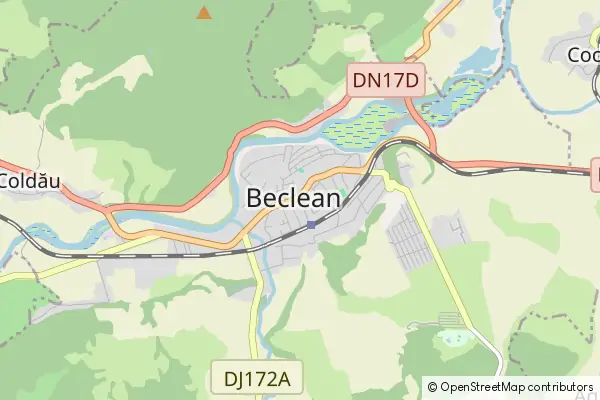 Mapa Beclean