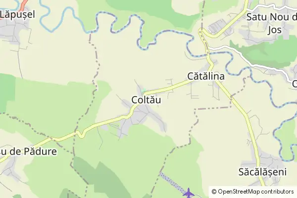 Mapa Coltău